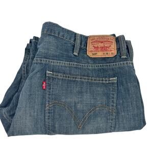 Levi's 569 Jeans Mens 38x30 (39x29 ACTUAL) Loose Straight Blue Denim Faded Wash